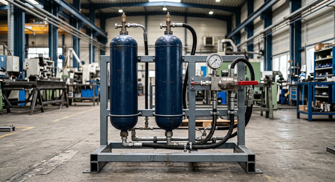 Hydraulic accumulators: energy storage