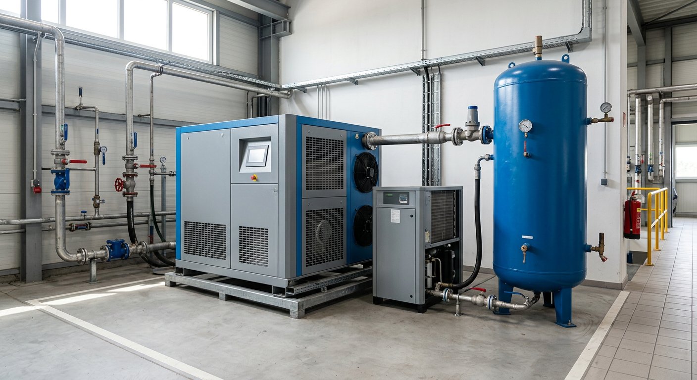 Compressors and air receivers